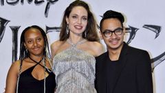 Zahara Jolie, Angelina Jolie y Maddox Jolie, en una imagen de archivo