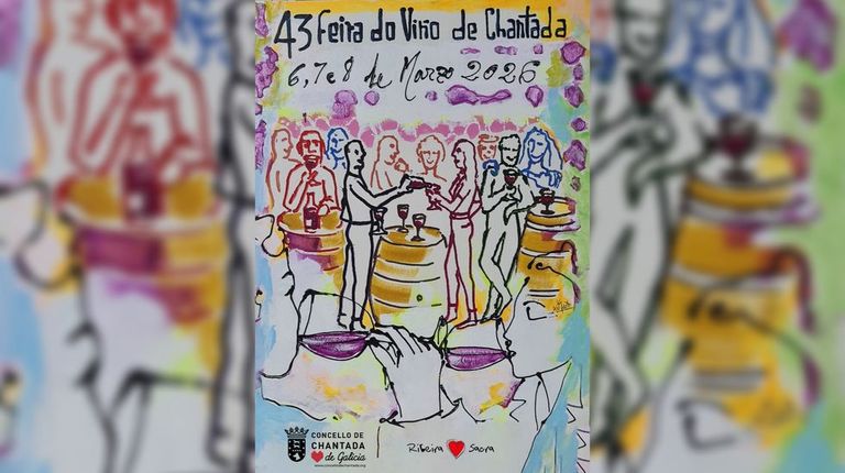 Cartel anunciador de la 43 edici�n de la Feira do Vi�o de Chantada