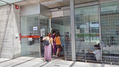 El PAC del centro de salud de A Parda, en Pontevedra, este mes de julio