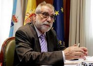 Pose Mesura, en el despacho de la Delegaci�n del Gobierno, que ha ocupado los �ltimos meses.