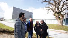 Antonio Ameijide y Ram�n Carballo esta ma�ana delante del auditorio