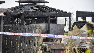 Arde el P� na Praia, uno de los chiringuitos m�s famosos de Sanxenxo