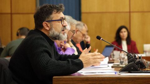 Juan Fajardo, portavoz de Esquerda Unida en Vilagarc�a