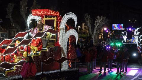 Cabalgata de Reyes Magos en Ribeira.