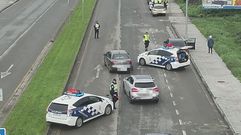 Control de tr�fico de la Polic�a Local en Lugo