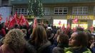 Concentraci�n por la huelga de supermercados, en Oviedo