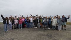 La delegaci�n francesa, que lleg� el mi�rcoles al aeropuerto de Oporto, visit� ayer Cai�n