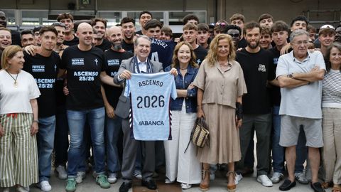 La recepci�n al Celta Fortuna en el Concello de Vigo tras su ascenso, en im�genes