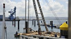 Instalaci�n del nuevo pantal�n en A Gra�a