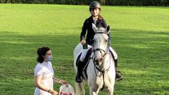 Carlota V�zquez Arrojo, en el centro ecuestre Los Porches