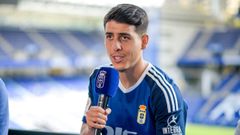 Santiago Colombatto, en el Carlos Tartiere