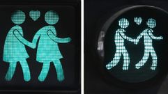 Semforos gay instalados en Viena