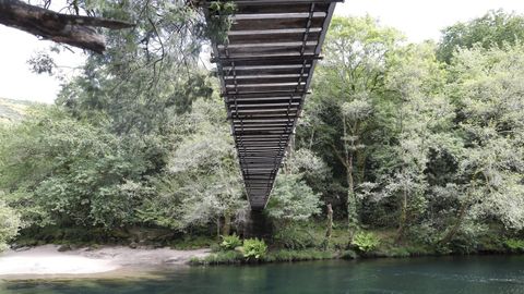 Puente colgante de Soutomaior, sobre el ro Verdugo