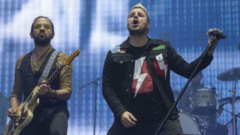 Dani Martn en su actuacin del ao 2022 en O Son do Camio