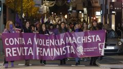 Imagen de archivo de una concentraci�n contra la violencia machista en A Coru�a.