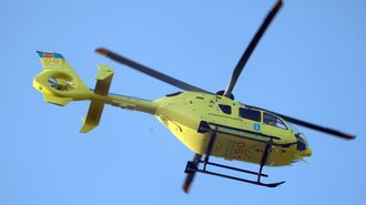 Helicptero H3 del 061 con base en el Clnico de Santiago.