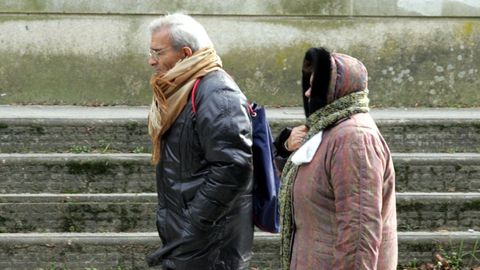 Sensaci�n de fr�o en una calle de Santiago