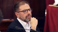 El portavoz del PSOE en Ferrol, �ngel Mato, durante un pleno, en foto de archivo.