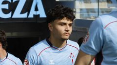El juvenil Anthony Khayat, en un partido con el Celta Fortuna.