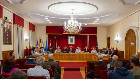 Pleno municipal de Tui en el que se aprobaron las cuentas del 2026