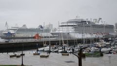 Este lunes el puerto recibi� una doble escala de cruceros.