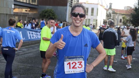 Irene Gar� al terminar la carrera popular de San Xiao el pasado a�o. 