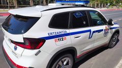 Imagen de un vehculo de la Ertzaintza.