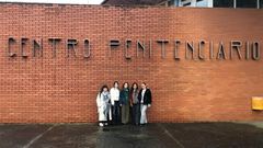 Participantes en el programa de la Clnica Xurdica de la UDC, en la crcel de Teixeiro.