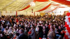 Carpa navide�a de Poio durante la pasada Navidad
