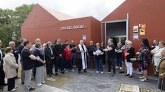 Momento da inauguraci�n, na ma�� deste s�bado en Xoane (Goi�ns)