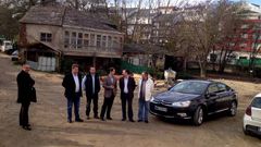 Directivsos de la Confederaci�n Mi�o Sil y miembros del equipo de gobierno visitaron las obrs del encauzamiento