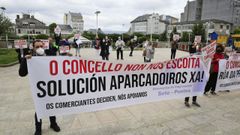 La protesta tuvo lugar ante la Casa do Concello de Vilalba