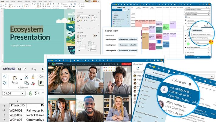 Capturas de los diferentes programas de�Office.Eu
