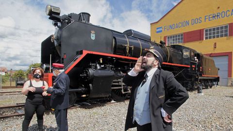 Museo do Ferrocarril railway museum, in Monforte.