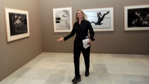 Annie Leibovitz en la presentacin de una exposicin en el 2009