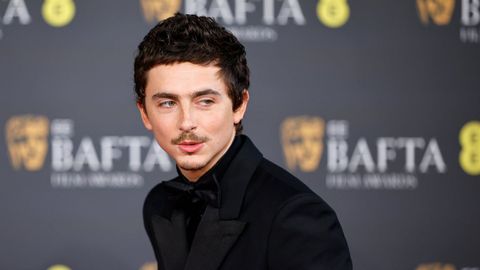 Timoth�e Chalamet en la alfombra roja de los Bafta