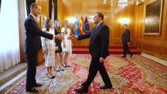 La Familia Real y el presidente del Principado de Asturias, Adrin Barbn, en los actos organizados con motivo de la entrega de los Premios Princesa de Asturias 2022
