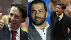 Unai Emery, Diego Mart�nez y Marcelino Garc�a