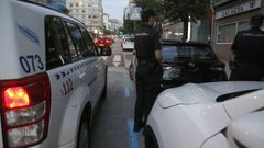 Imagen de archivo de agentes de la Polic�a Auton�mica controlando el cumplimiento de las medidas en A Coru�a