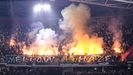 Aficionados del Maccabi Tel Aviv.Aficionados del Maccabi Tel Aviv abuchean durante el minuto de silencio por las vctimas de la dana en el Johan Cruijff Arena de msterdam