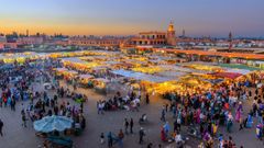 La plaza Jemaa El Fna es el epicentro de Marrakech.