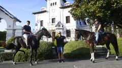 Los fundadores de la asociaci�n Cabaleiros.