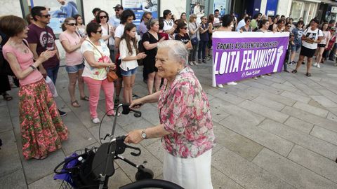 Concentraci�n en Vilagarc�a contra el auto que deja en libertad a los miembros de La Manada