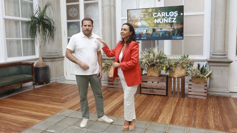 Jorge Cubela y Mar�a Ramallo presentaron el concierto de Carlos N��ez