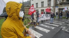 Imagen de archivo de protestas por los despidos en Galicia Textil