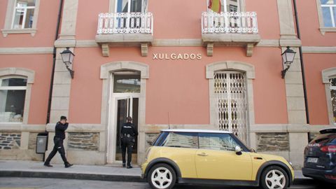Una imagen de archivo del exterior del juzgado de Monforte, donde se llev a cabo la investigacin