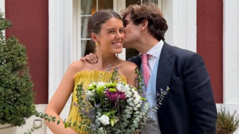 Manuela Ochoa junto a su novio en una foto de su Instagram