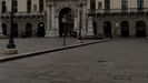 Centro de Padua, sin nadie por la calle