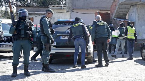 Operacin antidroga de la Guardia Civil en el poblado del Vao