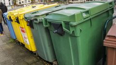 Imagen de archivo de unos contenedores de la basura